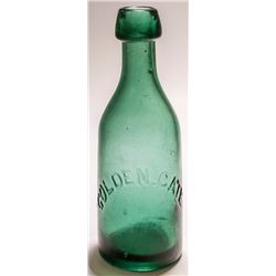 Golden Gate Green Soda Bottle