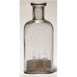 R. E Queen Druggist Bottle (Reno, Nevada)