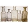 Image 1 : Five A. M. Cole Apothecary Bottles (Virginia City, Nevada)