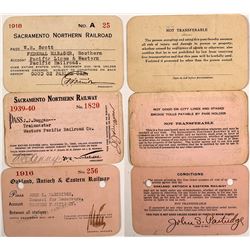 Three California Railroad Passes
