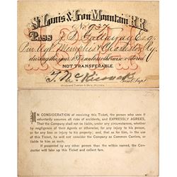 St. Louis & Iron Mountain Railroad Pass, 1874