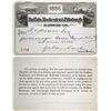 Image 1 : Buffalo, Rochester & Pittsburgh Railway Co. Pass, 1886, Issued to Montana Indian Trader