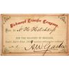 Image 1 : Richmond Transfer Company Pass, 1874, No. 1