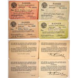 Rainier National Park Company Railroad Passes