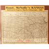 Image 1 : Kansas Railroad & Express Map, 1888, Rand McNally