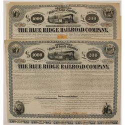 Two Blue Ridge Railroad Bonds