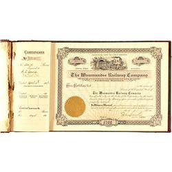Waumandee Railway Co. Book of Stock Certs