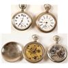 Image 1 : Two Antique Men's Railroad Pocket Watches