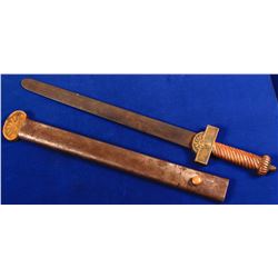 Brass grip short sword