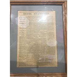 Framed Bodie Standard Newspaper