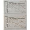 Image 1 : Two 1854 Marysville Liquor and Billiards Licenses.