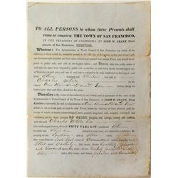 Rare California Territorial Document