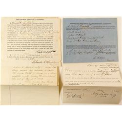 Land Affidavit Documents 1860's