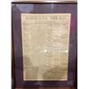 Image 1 : Framed Esmeralda Herald Newspaper