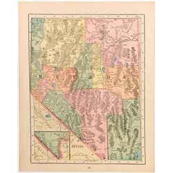 Pre-1909 Nevada Map