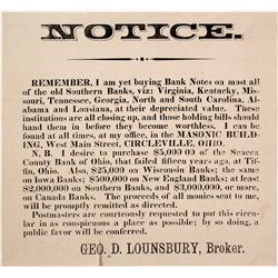 1837 Hard Times Handbill