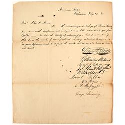 1838 Whig Letter