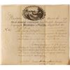 Image 1 : Philadelphia & Lancaster Turnpike Road Stock Certificate, 1795