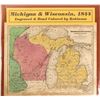 Image 1 : Map of Michigan & Wisconsin, 1844