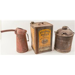 Linseed Tin and 2 Radiator tins