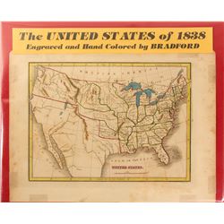 Map of the United States of 1838