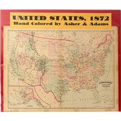 Map of United States, 1872