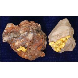 Two Crystalline Gold Specimens