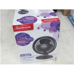 New Sunbeam fan with 2 speeds/oscillation and tilt