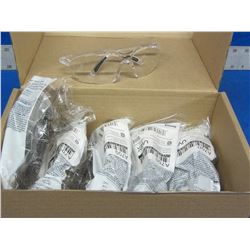 Case of 5 New Uvex clear safety glasses