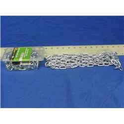 2 New 3/16th chain 10ft long x 2