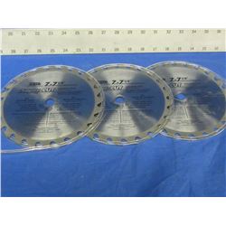 New lot of three 7 1/4" - 24 tooth carbide blades