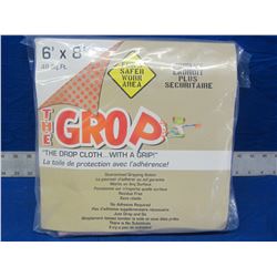 New 6 x 8 ft painting drop cloth with grip