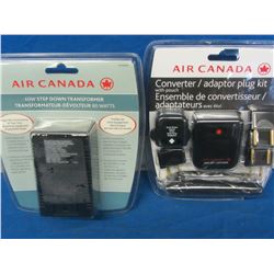 New Air Canada adaptor plug kits/ use your own electronics overseas