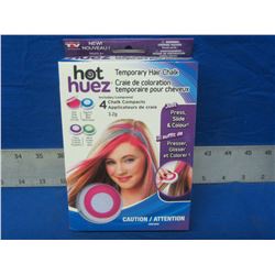 New Temporary Hair Chalk / 4 color chalk compacts applicators