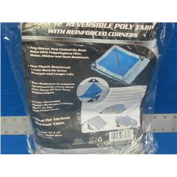 New 10 x 12 ft reversable tarp/ reinforced corners