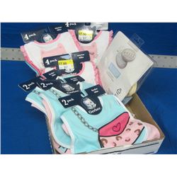 Large New lot of Gerber Baby feeding bibs / 18 total