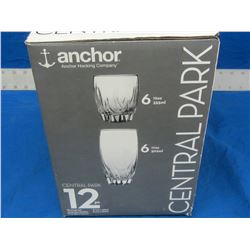 New 12 piece beverage set / 6 tall/ 6 short