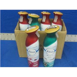 Lot of 6 New Febreez Air Effects freshener / 4 cranberry/ 2 pine