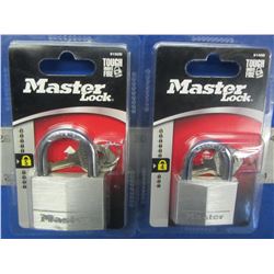 New set of 2 Master Locks  1 med/1 large