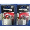 Image 1 : New set of 2 Master Locks  1 med/1 large