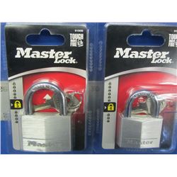 New set of 2 Master Locks  1 med/1 large