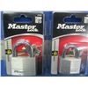 Image 1 : New set of 2 Master Locks  1 med/1 large