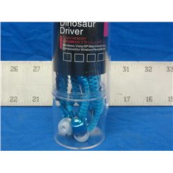 New Dinosaur Driver Zippered Headphones - teal