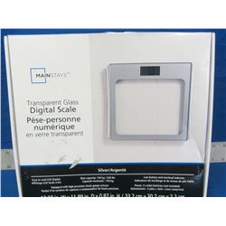 New Mainstays Digital transparent Scale / LCD display