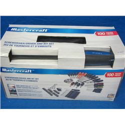 New Mastercraft 100 piece Screwdriver set