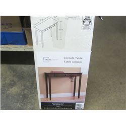 New Console Table brown cherry finish