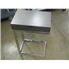 Image 1 : New chrome accent table   NEEDS  SCREWS it is missing hardware