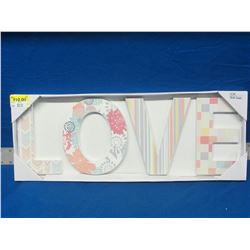 New LOVE wall letters