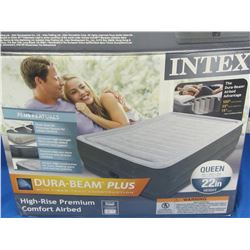 New Intex Queen 22" Dura Beam Plus with built in pump