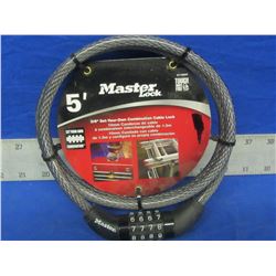 New 5ft Master Lock set your own combination